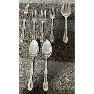 Superior Stainless Steel USA Flatware Set 7 Mixed Pieces Knifes Forks &‎ Spoons